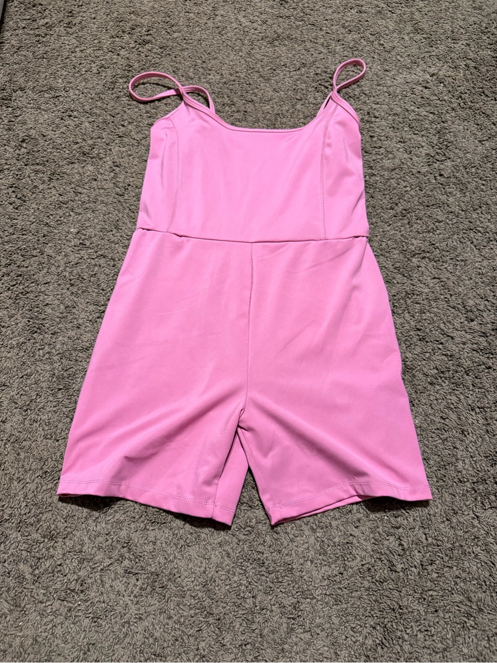 women’s ' Pink Stretch Tank Romper